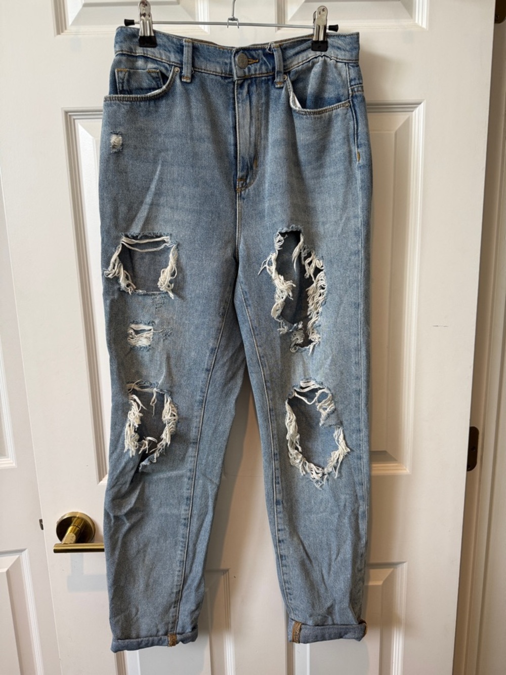 BDG Light Wash Distressed Boyfriend Jeans